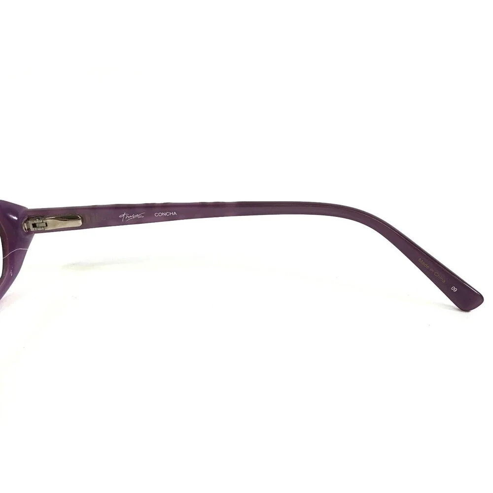 Thalia Petite Eyeglasses Frames CONCHA Purple Cat Eye Full Rim 50-15-135